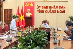 Lãnh đạo tỉnh Quảng Ngãi và đại diện các sở, ngành họp bàn giải pháp đẩy nhanh giải ngân vốn đầu tư công.