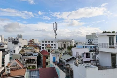 Hạ tầng viễn thông và mạng 5G phủ sóng tại phường Tây Nha Trang (Khánh Hòa). (Ảnh: Nguyễn Thành/TTXVN)