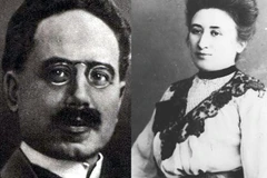 Hai nhà cách mạng cánh tả sáng lập Đảng Cộng sản Đức là Rosa Luxemburg và Karl Liebknecht. (Nguồn: AP)