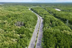 Tuyến đường Rừng Sác là trục chính kết nối trung tâm Thành phố với Cần Giờ.