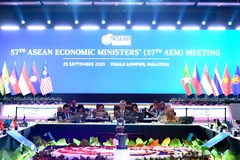 Quang cảnh Hội nghị AEM-57. (Ảnh: TTXVN phát)