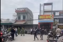 Cơ quan công an phong tỏa hiện trường vụ việc. (Nguồn: NDCC)
