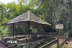 Di tích Pamangkonan, nơi thực hiện nghi lễ đăng quang (lễ lên ngôi) của vua Sunda. (Ảnh: Đỗ Quyên/TTXVN)
