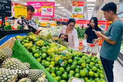 Hà Nội đặt mục tiêu 50-70% doanh nghiệp trong lĩnh vực siêu thị ứng dụng IoT vào hoạt động kinh doanh. (Ảnh: Hương Giang/TTXVN)