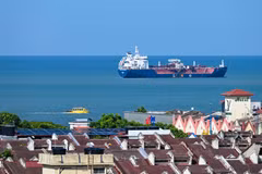 Eo biển Malacca nhìn từ Malacca, Malaysia. (Ảnh: THX/TTXVN)
