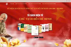 Tủ sách điện tử Chủ tịch Hồ Chí Minh trên nền tảng Stbook.vn.