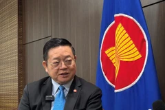 Tổng Thư ký ASEAN Kao Kim Hourn trả lời phỏng vấn phóng viên TTXVN tại Indonesia. (Ảnh: Đỗ Quyên/TTXVN)