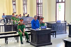 Bị cáo Nguyễn Thanh Long tại phiên tòa. (Ảnh: TTXVN phát)