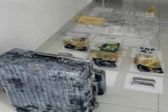 Vali chứa ma túy bị lực lượng công an thu giữ (Ảnh: Công an Lâm Đồng).