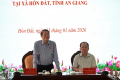 Phó Chủ tịch Quốc hội Nguyễn Đức Hải phát biểu chỉ đạo. (Ảnh: Văn Sĩ/TTXVN)