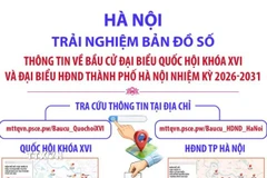 Hà Nội: Trải nghiệm bản đồ số thông tin về bầu cử đại biểu Quốc hội và HĐND