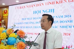 Chủ tịch Ủy ban Nhân dân tỉnh Kiên Giang Nguyễn Thanh Nhàn. (Ảnh: Văn Sĩ/TTXVN)