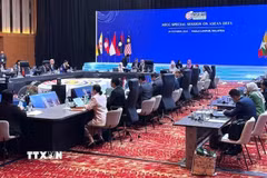 Quang cảnh tại phiên họp Hội đồng Cộng đồng kinh tế ASEAN. (Ảnh: Viên Luyến/TTXVN)