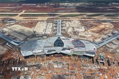 Nhà ga hành khách được coi là trái tim của sân bay Long Thành. (Ảnh: Công Phong/TTXVN)