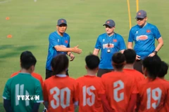 Huấn luyện viên Mai Đức Chung. (Ảnh: Minh Quyết/TTXVN)