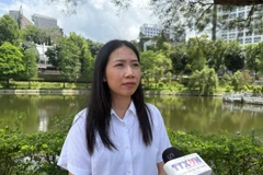 Tiến sỹ Nguyễn Thị Khánh, nghiên cứu sinh sau Tiến sĩ tại Đại học Trung Văn Hong Kong (CUHK). (Ảnh: Thành Nam/TTXVN)