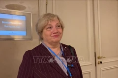 Nhà báo Elena Nikulina.(Nguồn: TTXVN)