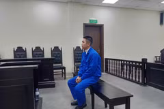 Bị cáo Cường tại phiên tòa ngày 6/1. (Nguồn: Công An Nhân dân)