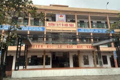 Trường THPT Tô Hiến Thành, xã Hải Hậu, tỉnh Ninh Bình. (Ảnh: TTXVN phát)