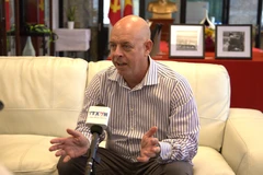 Ông Eyal Buvilski - Chủ tịch Hội hữu nghị Israel - Việt Nam, nguyên Phó Đại sứ Israel tại Việt Nam. (Ảnh: Thanh Bình/TTXVN)