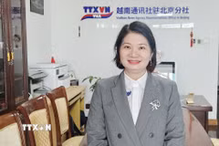 Tiến sỹ Phạm Thị Thanh Loan, Tổng Giám đốc Công Ty Trách nhiệm Hữu hạn Du Lịch Và Thương mại Dịch Vụ Việt - Việt Quảng Đông. (Ảnh: Công Tuyên/TTXVN)