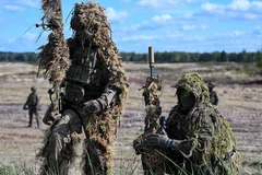 Binh sỹ Ba Lan. (Nguồn: AFP/TTXVN)