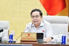 Chủ tịch Quốc hội Trần Thanh Mẫn phát biểu. (Ảnh: Doãn Tấn/TTXVN)