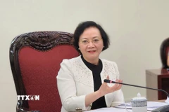 Phó Thủ tướng Phạm Thị Thanh Trà phát biểu kết luận cuộc họp. (Ảnh: Chu Thanh Vân/TTXVN)