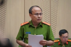 Thượng tá Hồ Văn Hùng thông tin về vụ án xảy ra tại ACV.