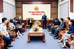 Quang cảnh buổi lễ. (Nguồn: CTT)