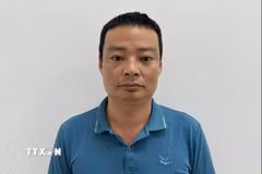 Đối tượng Trần Trung Khanh. (Ảnh: Mạnh Tú/TTXVN)