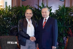 Tổng Bí thư, Chủ tịch nước Tô Lâm gặp Tổng thống Timor-Leste Jose Ramos-Horta. (Ảnh: Thống Nhất /TTXVN)