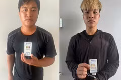 Hai đối tượng Đặng Quang Đạo và Đặng Văn Điển liên quan đến việc bắn vỡ kính ô tô trên cao tốc ở Quảng Ninh. (Ảnh: Công an tỉnh Quảng Ninh)