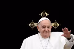 Giáo hoàng Francis phát biểu tại Vatican ngày 31/3/2024. (Ảnh: AFP/TTXVN)