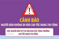 Cảnh báo người dân không đi vào cao tốc đang thi công 