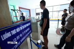 Cửa khẩu Quốc tế Lào Cai (tỉnh Lào Cai). (Ảnh: Vũ Sinh/TTXVN)