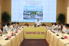 Quang cảnh buổi làm việc. (Ảnh: Tuấn Phi/TTXVN)