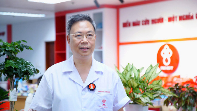 Phó giáo sư Nguyễn Hà Thanh, Viện trưởng Viện Huyết học-Truyền máu Trung ương. (Ảnh: PV/Vietnam+) pgs-thanh.jpg