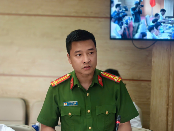 Trung tá Vũ Thanh Tùng - Phó Cục trưởng Cục Cảnh sát điều tra tội phạm về tham nhũng, kinh tế, buôn lậu (Bộ Công an). (Ảnh: T.D/Vietnam+) trung-ta-tung.jpg