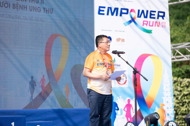 Professor Le Van Quang - Director of K Hospital shares about the Run. (Photo: PV/Vietnam+) a-quang.jpg
