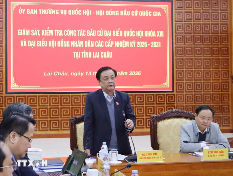 Phó Chủ tịch Quốc hội Lê Minh Hoan kết luận tại hội nghị. (Ảnh: Nguyễn Oanh/TTXVN)