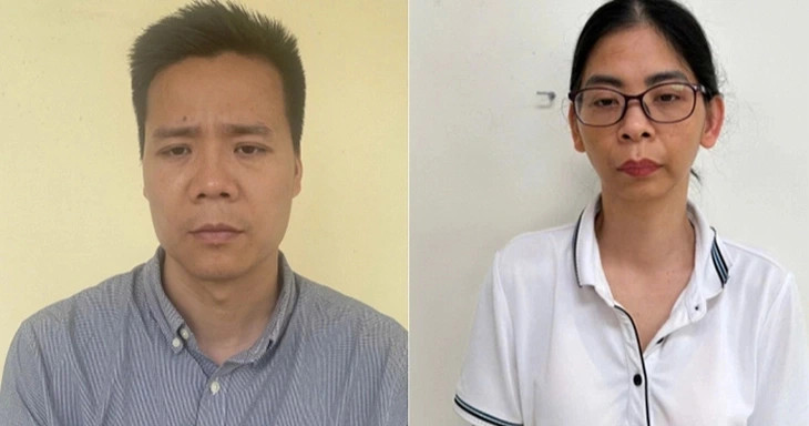 Truy tố 14 bị can trong đường dây thực phẩm chức năng giả hơn 500 tỷ đồng Bị can Nguyễn Năng Mạnh và Phạm Thị Hường. (Ảnh: Công an cung cấp)
