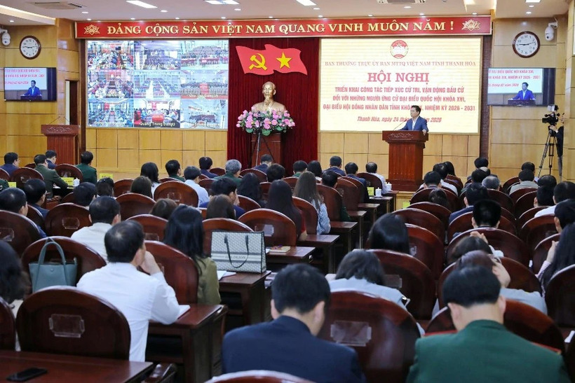 Toàn cảnh hội nghị. (Nguồn: Báo Thanh Hóa)