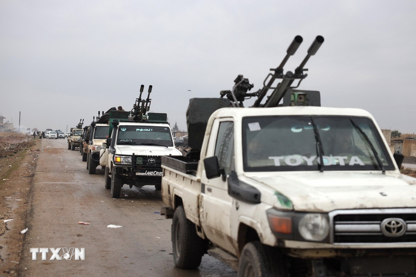 Lực lượng an ninh Syria được triển khai tại thành phố Aleppo. (Ảnh: THX/TTXVN)