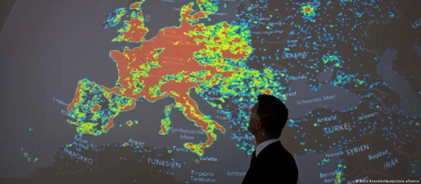 Phần mềm chuyên dụng xác định các quốc gia và khu vực đô thị có hoạt động mạng botnet đặc biệt cao. (Nguồn: DPA)