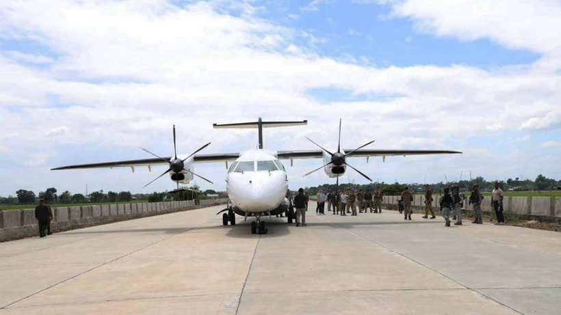 Chiếc C-146 trước khi xảy ra sự cố. (Nguồn: Bộ Quốc phòng Philippines)