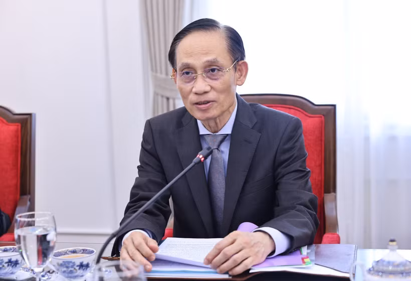 Bộ trưởng Ngoại giao Lê Hoài Trung. (Ảnh: Minh Đức/TTXVN)