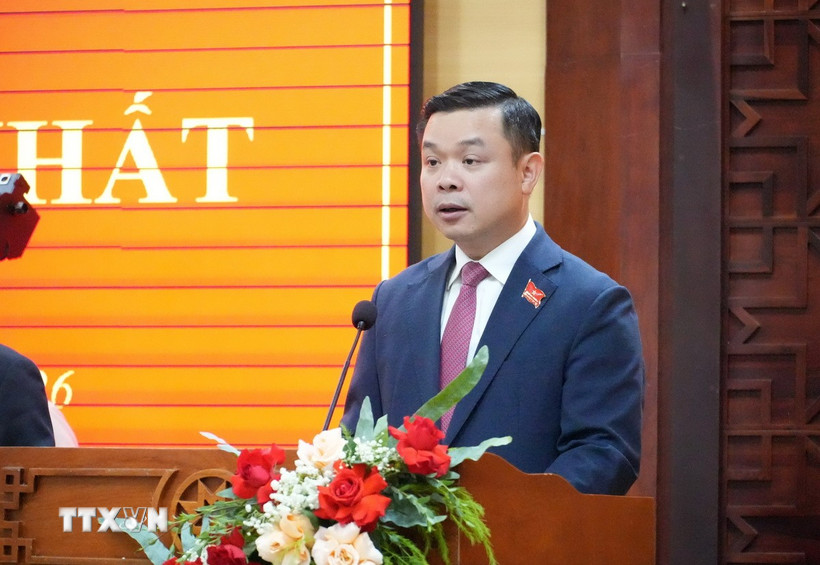 Ông Đỗ Hữu Huy, Ủy viên dự khuyết Trung ương Đảng, Phó Bí thư Tỉnh ủy, giữ chức Chủ tịch UBND tỉnh Đắk Lắk nhiệm kỳ 2026-2031. (Ảnh: Ngọc Minh/TTXVN)