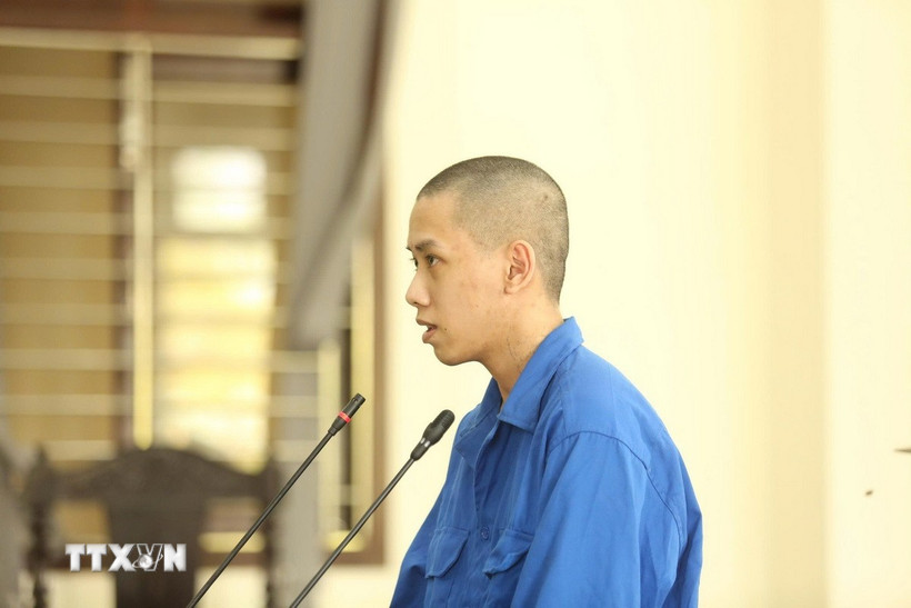 Bị cáo Lâm Hiếu Tài tại phiên xét xử. (Ảnh: TTXVN phát)