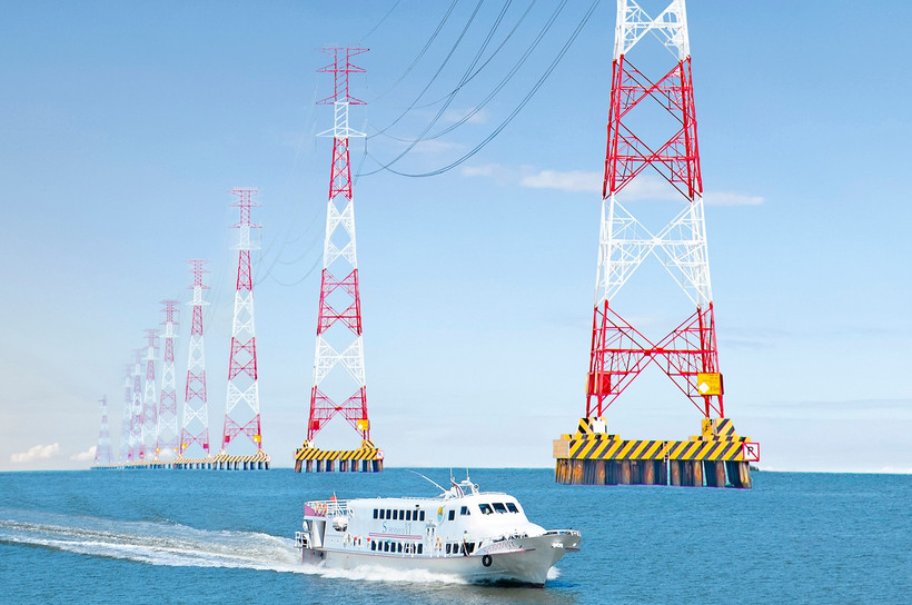 Tàu cao tốc Superdong hoạt động trên biển. (Nguồn: Báo An Giang)